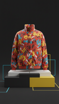 Graffiti Red statement jacket