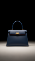Structured Capri Blue Handbag