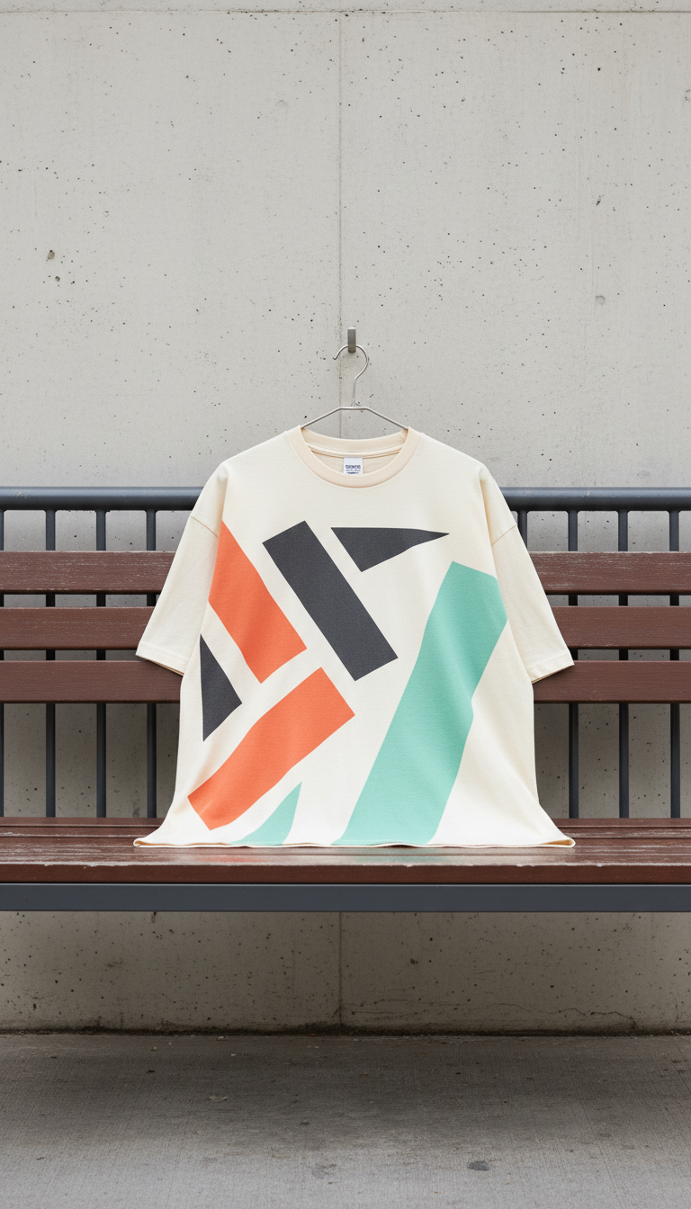 Mint Flash oversized graphic tee
