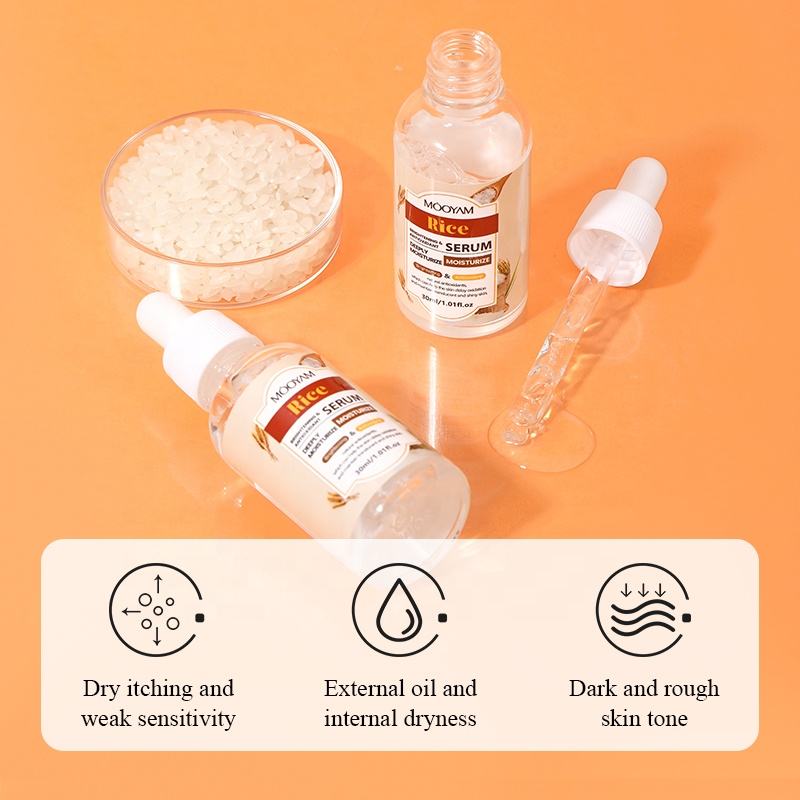 MOOYAM Rice Serum before and after results