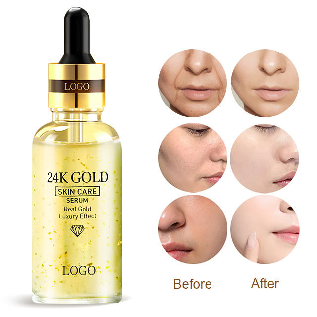 24K Gold Serum before and after results