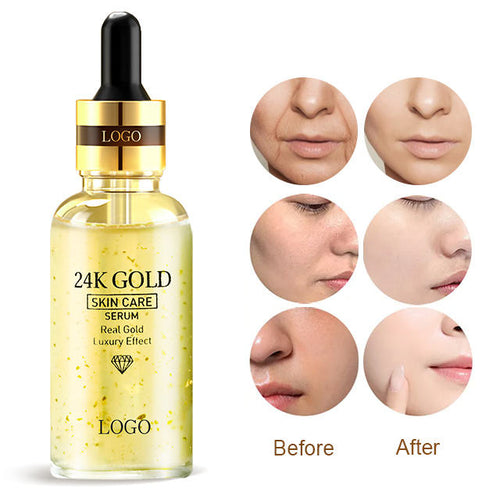 24K Gold Serum before and after results