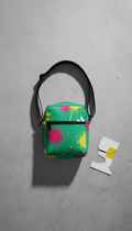 Spray Green Graphic Crossbody Bag