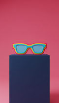Pop-Art Acrylic Sunglasses
