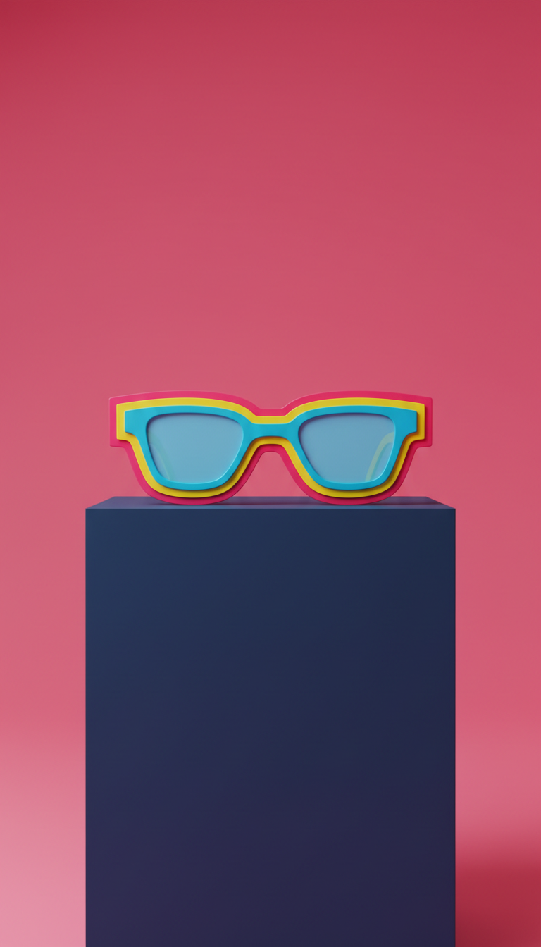 Pop-Art Acrylic Sunglasses