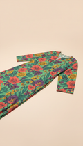 Botanical Green floral lawn suit
