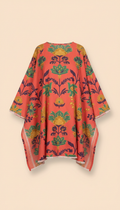 Coral Vermilion print unstitched lawn suit
