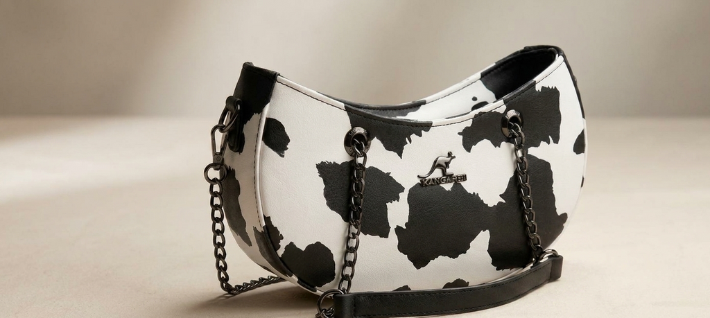 Cow Print Chain Shoulder Bag